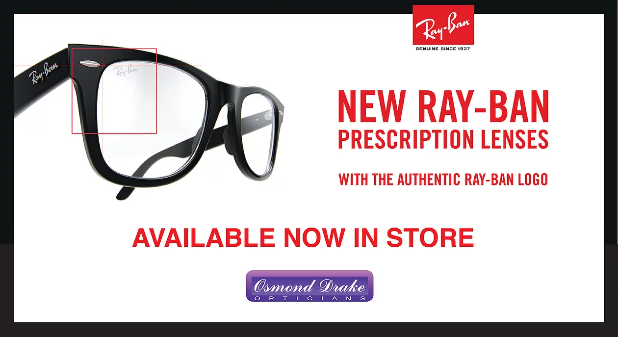 prescription ray bans with logo